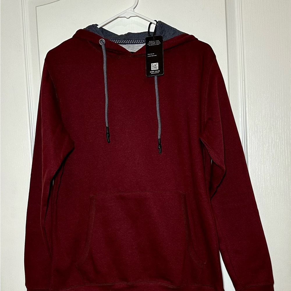 🍂NWT—Men’s Michael Brandon Burgundy Hoodie